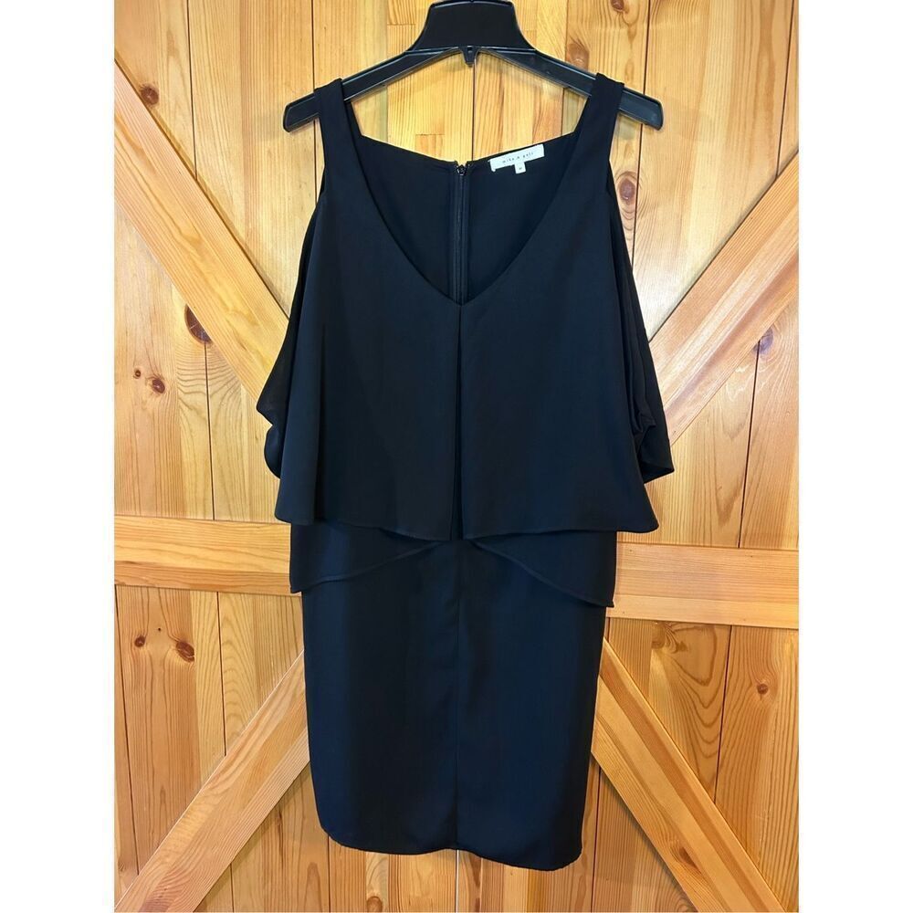 Mika & Gali Black Dress Size Medium (8514)